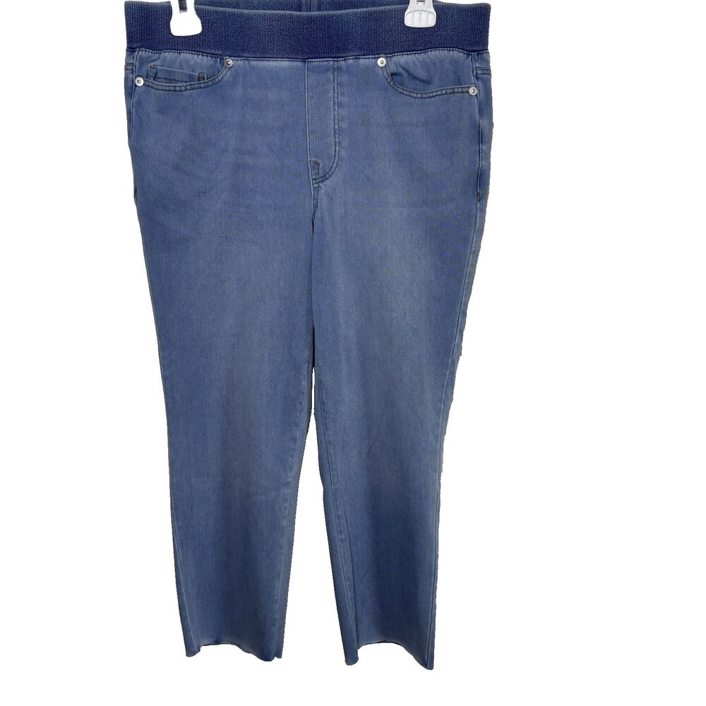 DG2 by Diane Gilman Pull-On Stretch Jeans Women's Slim Straight Elastic Waist PM